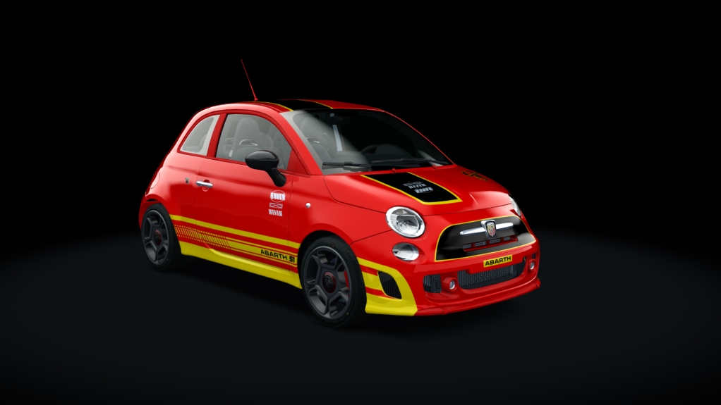 Abarth 500 EsseEsse Step1, skin red_yellow