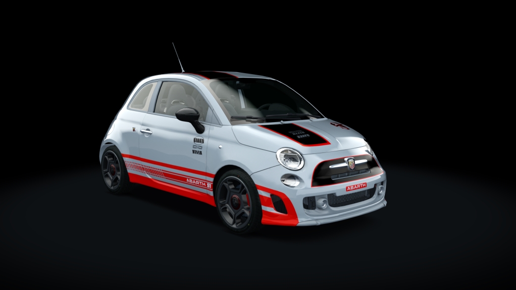 Abarth 500 EsseEsse Step1, skin silver_red