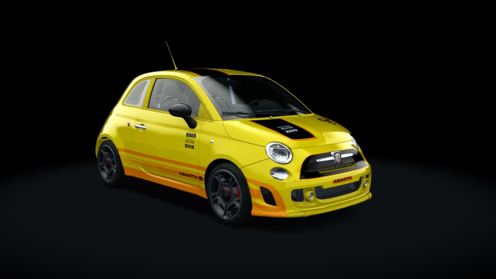 Abarth 500 EsseEsse Step1, skin yellow_orange