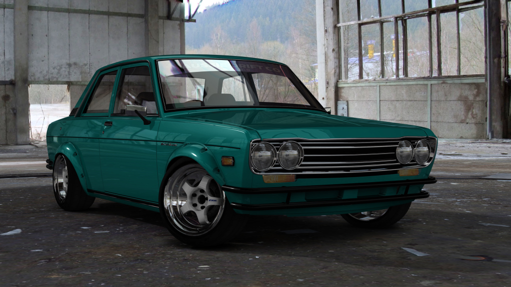 ADC Nissan Datsun 510  420, skin Aqua