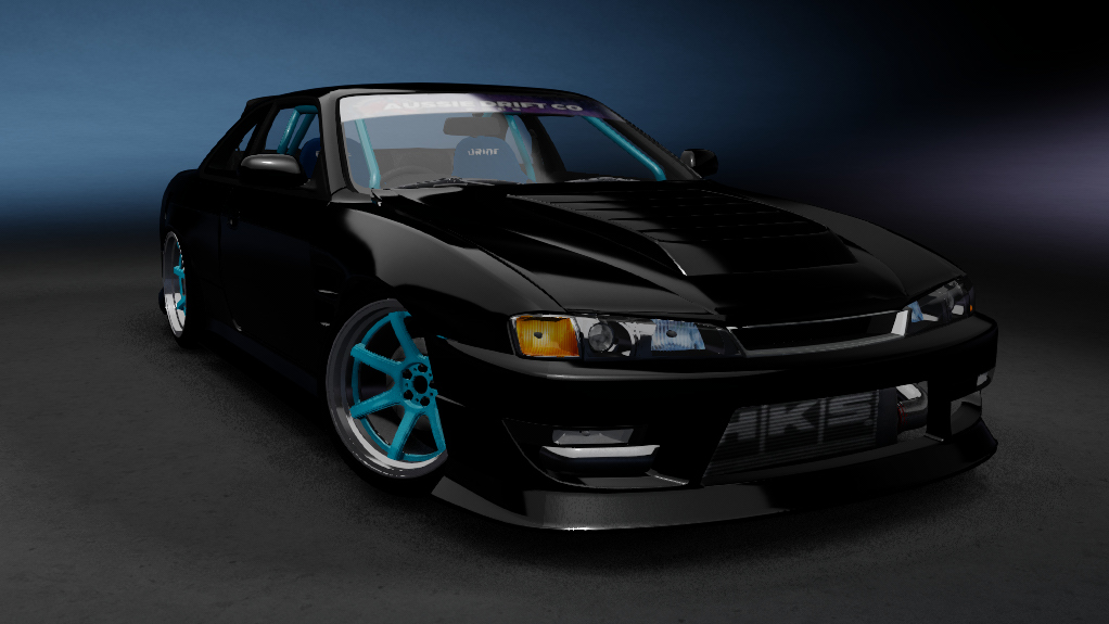 ADC Nissan Silvia S14 Kouki  420, skin Black N Blue