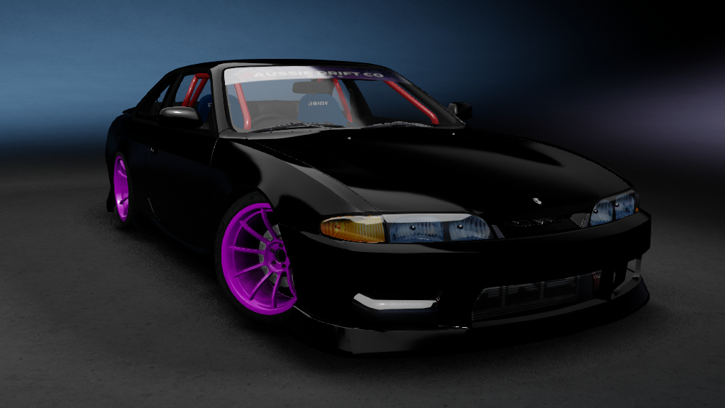 ADC Nissan Silvia S14 Zenki  420, skin Black N Pink