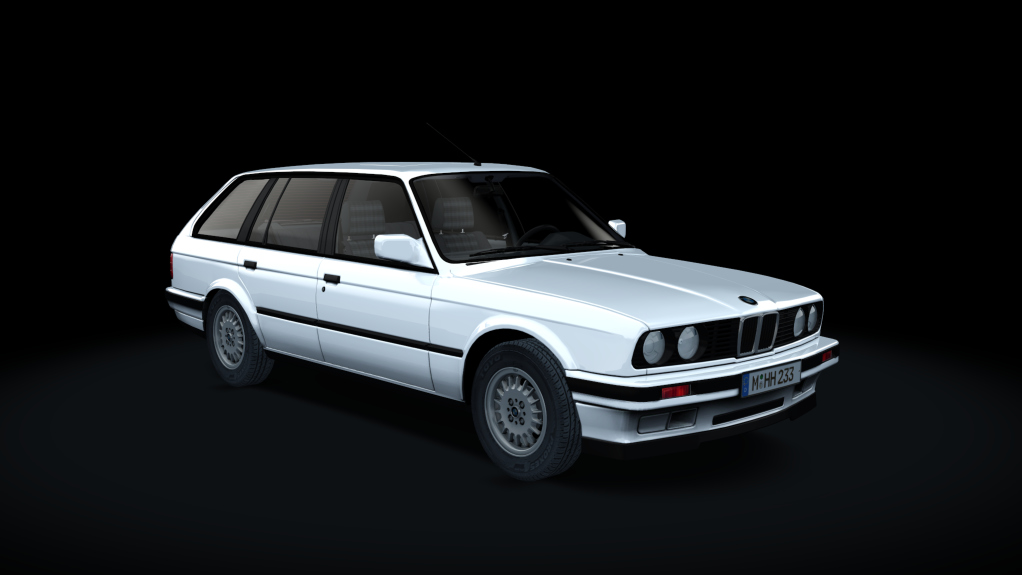 BMW 325i E30 Touring, skin white