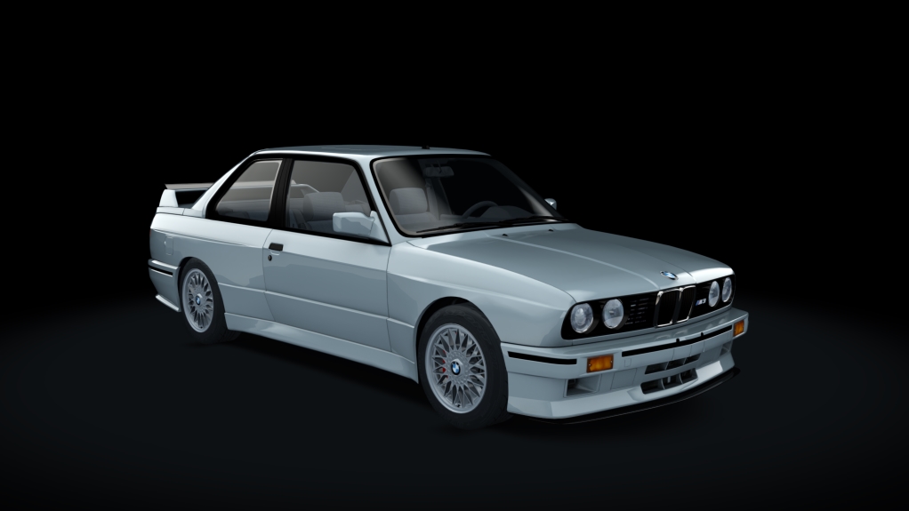 BMW M3 E30, skin Salmon_Silver_metallic