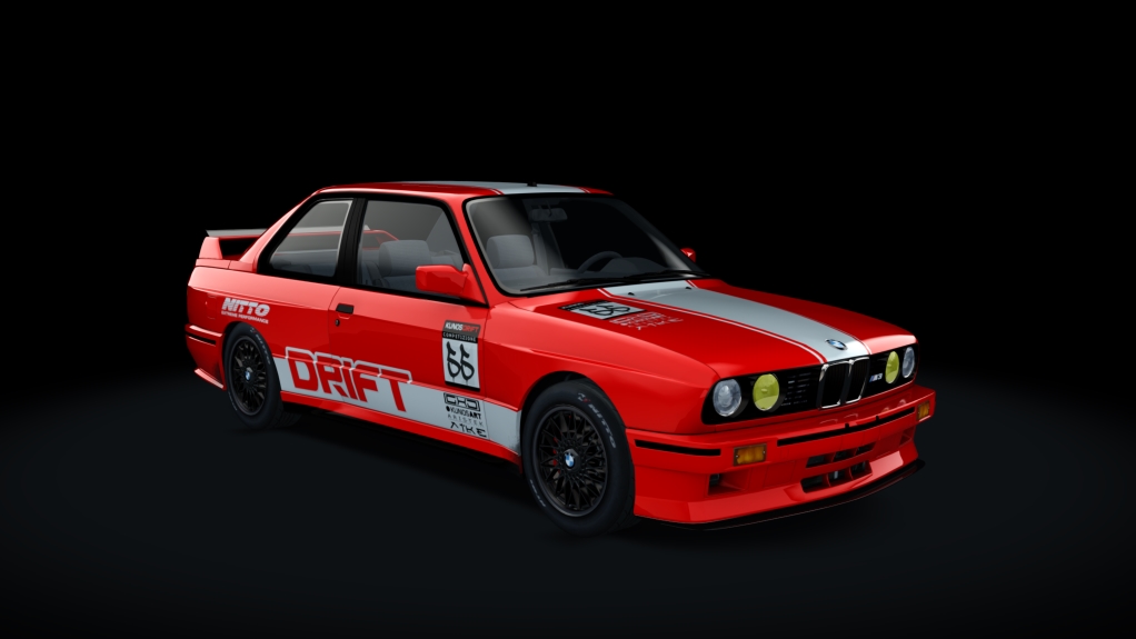 BMW M3 E30 Drift, skin Nitto_Red