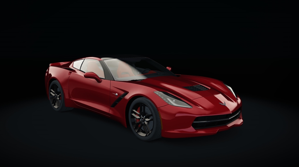 Chevrolet Corvette C7 Stingray, skin Crystal_Red