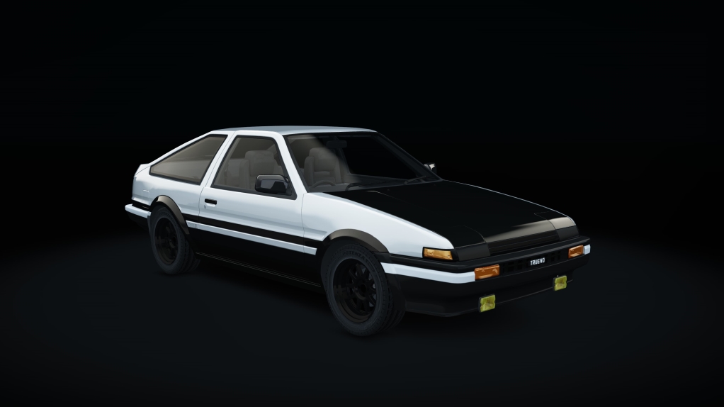 Toyota AE86, skin 15_white_bhood