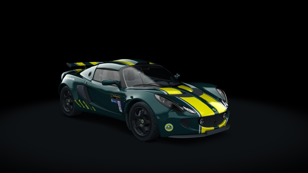 Lotus Exige 240R Stage3, skin 0_motorsport_green_stripe