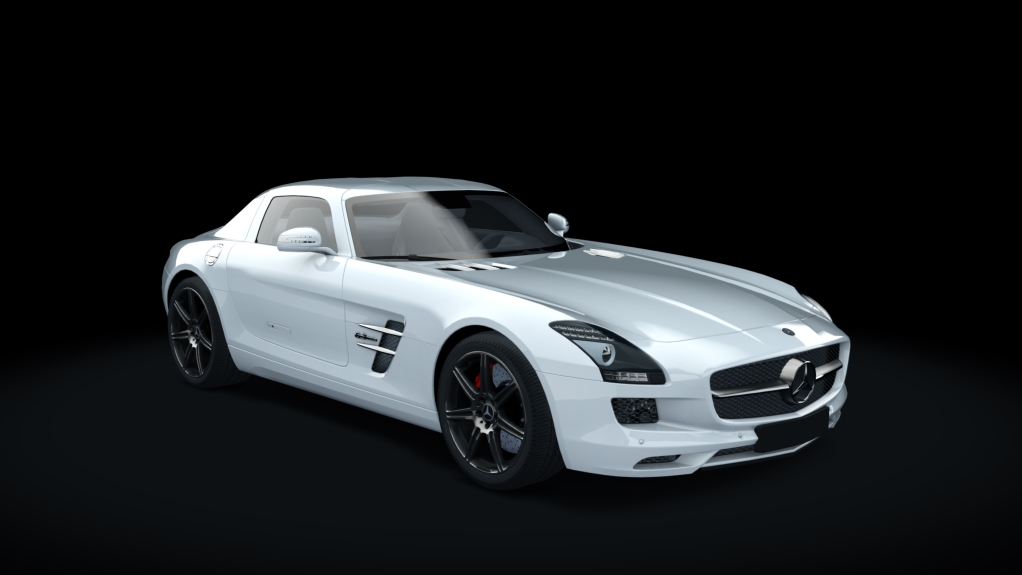 Mercedes SLS AMG, skin Mystic_White_designo